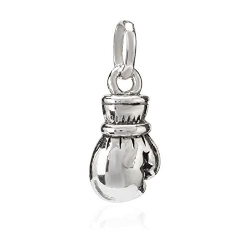 NKlaus Kettenanhänger Boxing Handschuhe 925 Silber 15x8mm Talisman Charm Motiv Amulett 36291 von NKlaus