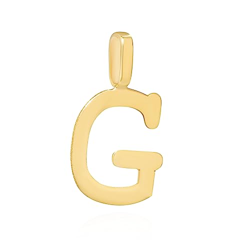 NKlaus Kettenanhänger Buchstabe G 333 Gelb gold 8 Karat 11,8x7mm Amulett Anhänger 14459 von NKlaus