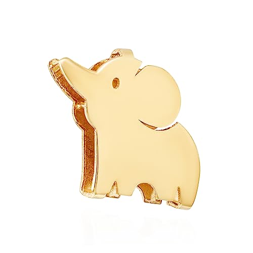 NKlaus Kettenanhänger Elefant 333 Gelb gold 8 Karat 7,5x7mm Amulett Anhänger Talisman 14421 von NKlaus