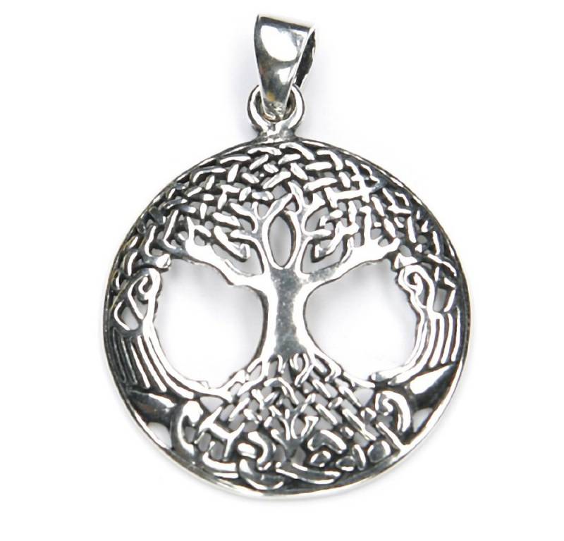 NKlaus Kettenanhänger Kettenanhänger Baum des Lebens 2,8cm Silber 925 K, 925 Sterling Silber Silberschmuck für Damen von NKlaus