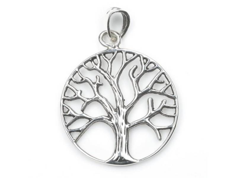 NKlaus Kettenanhänger Kettenanhänger Baum des Lebens 925 Silber Oxidier, 925 Sterling Silber Silberschmuck für Damen von NKlaus