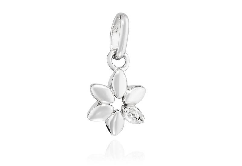 NKlaus Kettenanhänger Blume 925 Silber glanz Zirkonia weiß 8x8mm Damen NKlaus Kettenanhänger Blume 925 Silber glanz Zirkonia weiß 8x8mm Damen von NKlaus