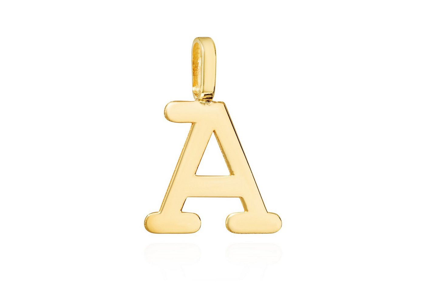 NKlaus Kettenanhänger Kettenanhänger Buchstabe A 333 Gelb gold 8 Karat 12x7mm Amulett Anhäng von NKlaus