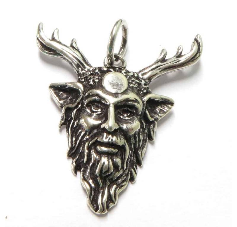 NKlaus Kettenanhänger Kettenanhänger Cernunnos 925 Silber 3,2cm Amulett, 925 Sterling Silber Silberschmuck für Damen NKlaus Kettenanhänger Kettenanhänger Cernunnos 925 Silber 3,2cm Amulett, 925 Sterling Silber Silberschmuck für Damen von NKlaus