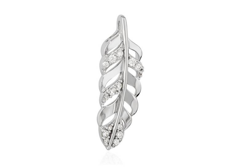 NKlaus Kettenanhänger Kettenanhänger Feder 925 Silber rhodiniert 26x9mm Zirkonia weiß Damen NKlaus Kettenanhänger Kettenanhänger Feder 925 Silber rhodiniert 26x9mm Zirkonia weiß Damen von NKlaus