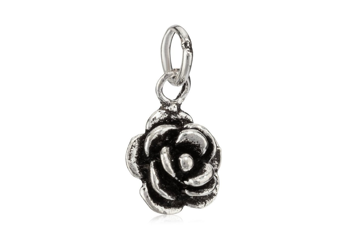 NKlaus Kettenanhänger Kettenanhänger Rose Blume 925 Silber 0,8cm Amulet, 925 Sterling Silber Silberschmuck für Damen NKlaus Kettenanhänger Kettenanhänger Rose Blume 925 Silber 0,8cm Amulet, 925 Sterling Silber Silberschmuck für Damen von NKlaus