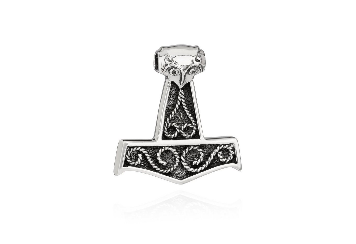 NKlaus Kettenanhänger Kettenanhänger Thors Hammer 925 Silber 36x33mm Sil, 925 Silber rhodiniert von NKlaus