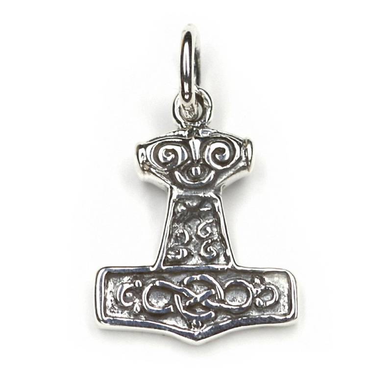 NKlaus Kettenanhänger Kettenanhänger Thors Hammer 925 Silber Oxidiert 1, 925 Sterling Silber Silberschmuck für Damen von NKlaus