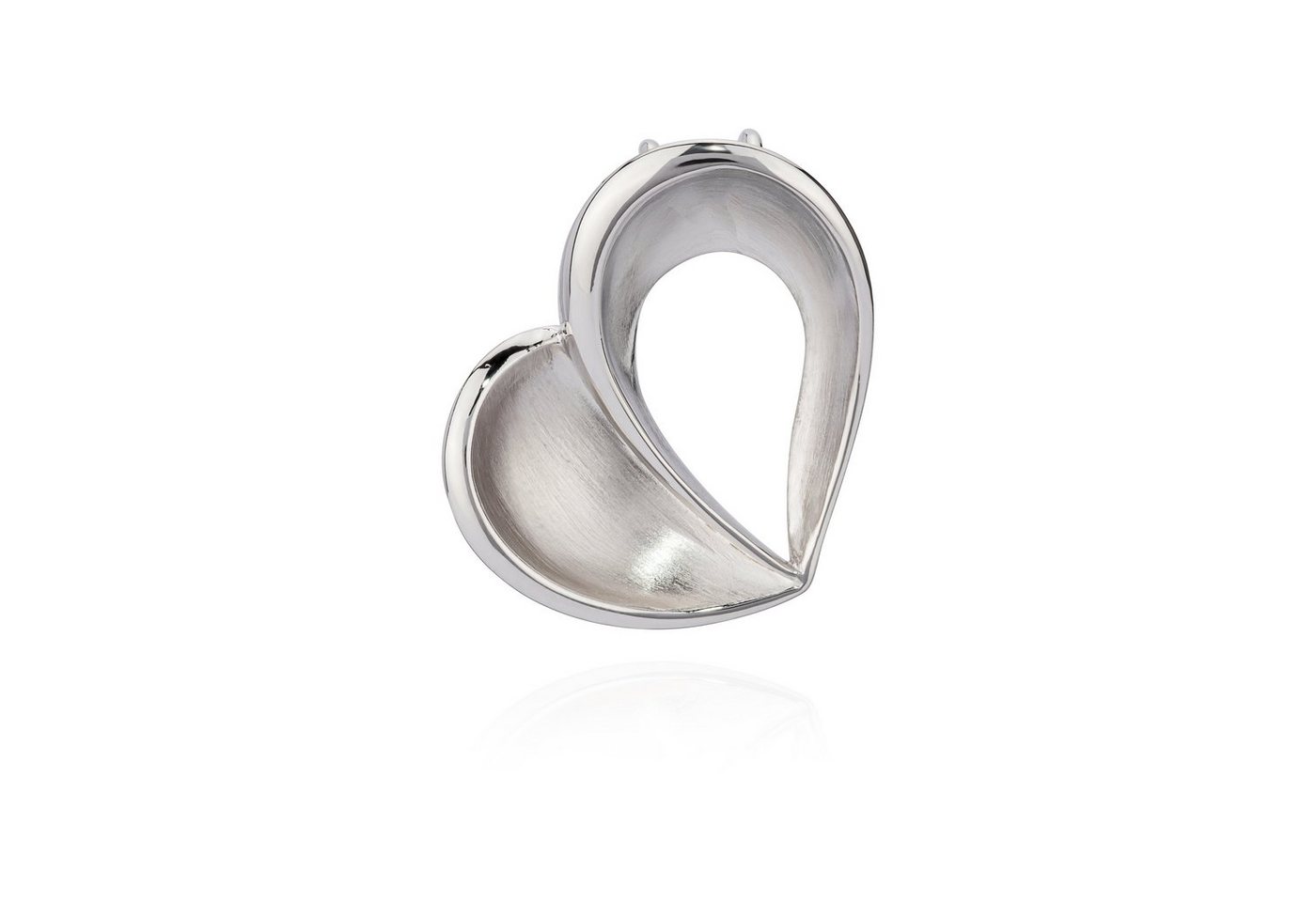 NKlaus Kettenanhänger Kettenanhänger großes Herz 925 Silber 25mm glänzen von NKlaus