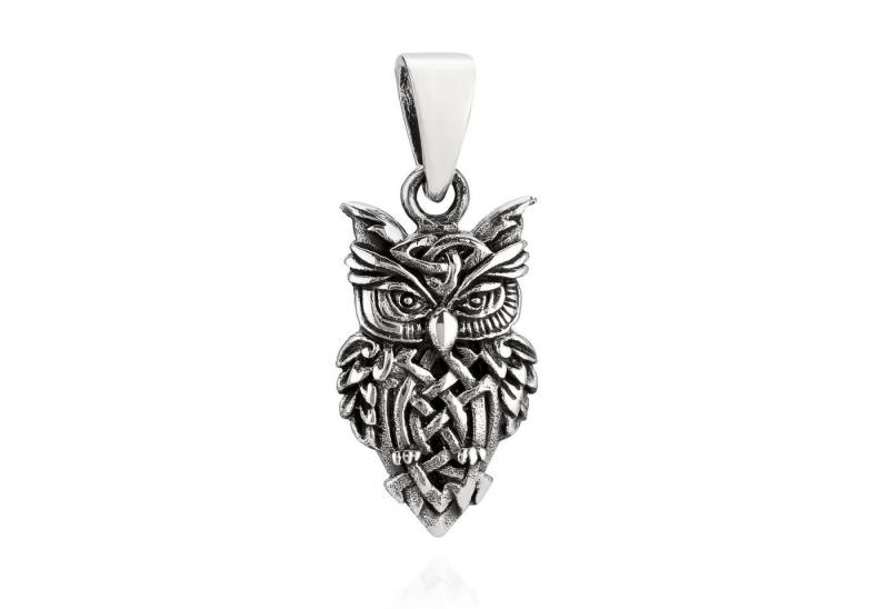 NKlaus Kettenanhänger Kettenanhänger keltische Eule 925 Silber 23x12mm S, 925 Sterling Silber Silberschmuck für Damen NKlaus Kettenanhänger Kettenanhänger keltische Eule 925 Silber 23x12mm S, 925 Sterling Silber Silberschmuck für Damen von NKlaus