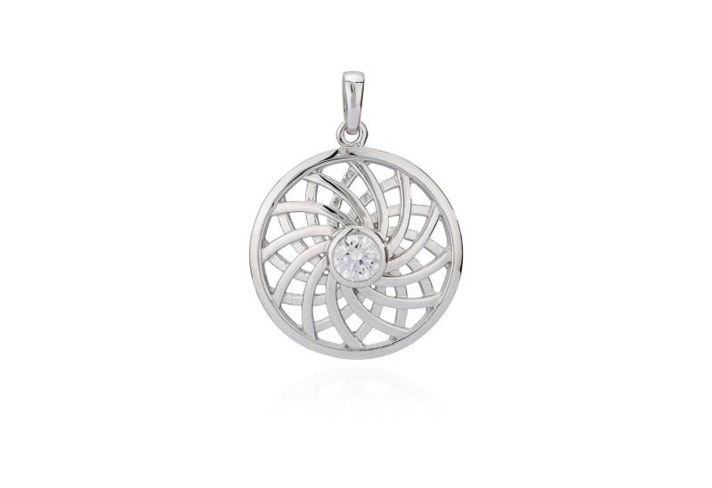 NKlaus Kettenanhänger Kettenanhänger klein Blume des Lebens Zirkonia wei von NKlaus