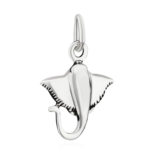 NKlaus Kettenanhänger Manta Ray 925 Silber Teufelsrochen Amullet Mantarochen Anhänger 15272 von NKlaus