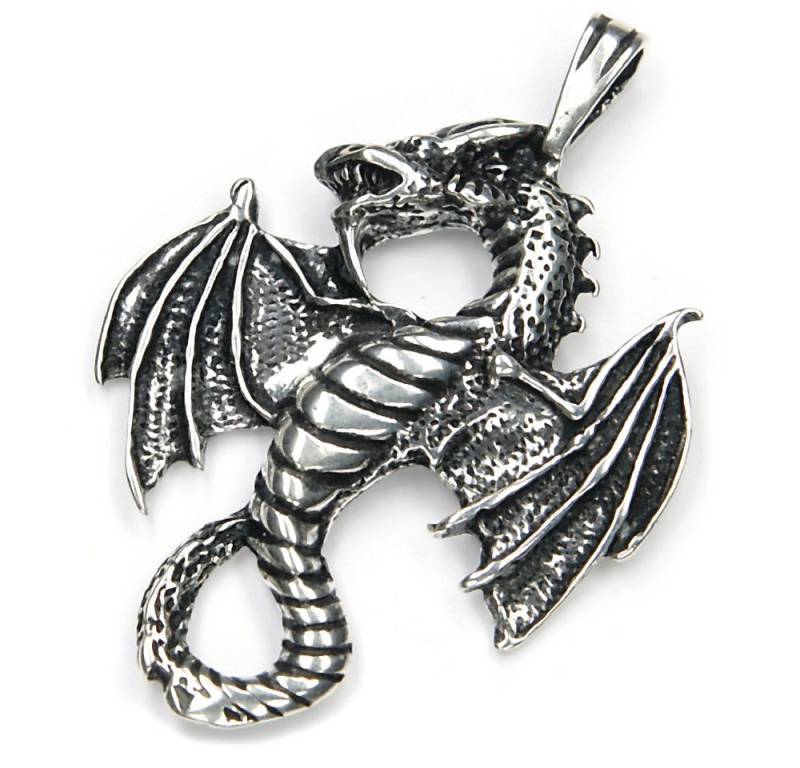 NKlaus Kettenanhänger Wikinger Drache Talisman 4,7cm Silber 925 Kettena, 925 Sterling Silber Silberschmuck für Damen NKlaus Kettenanhänger Wikinger Drache Talisman 4,7cm Silber 925 Kettena, 925 Sterling Silber Silberschmuck für Damen von NKlaus