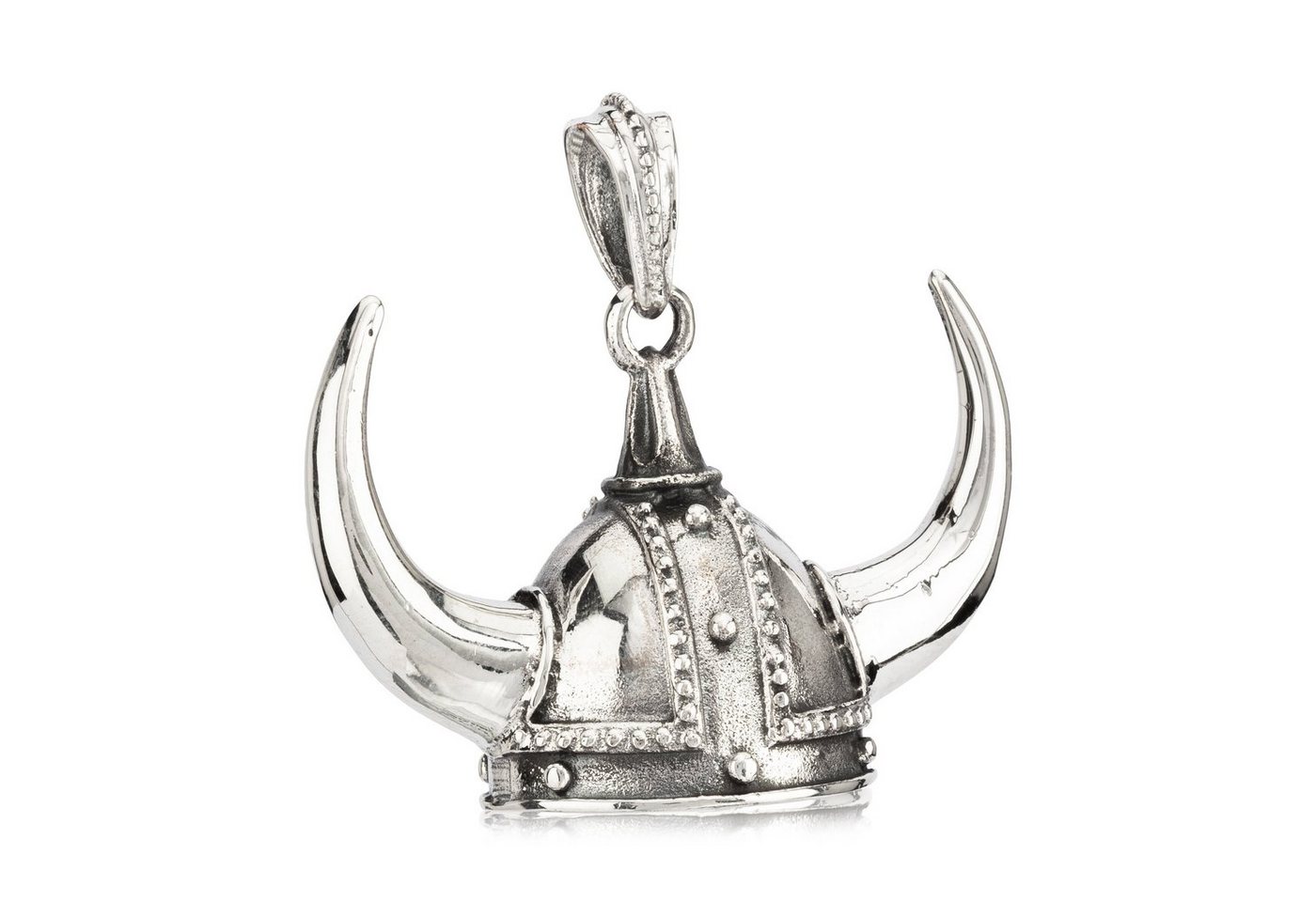 NKlaus Kettenanhänger Wikinger Helm Kettenanhänger Amulett 925 Silber 2, 925 Sterling Silber Silberschmuck für Damen von NKlaus