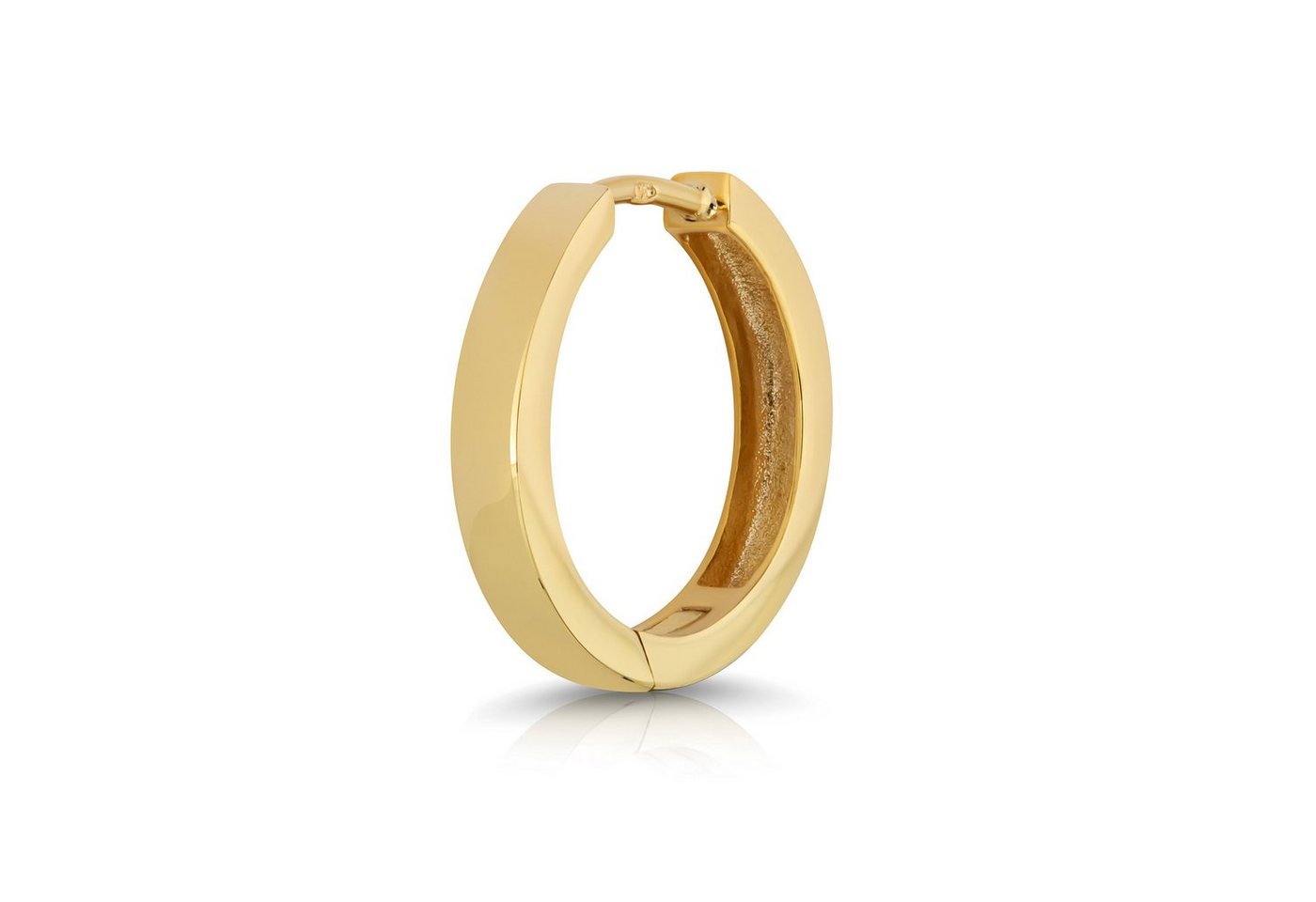 NKlaus Klappcreolen Einzel 375 Gelbgold 9 Karat Klappcreolen Ohrring 1 (Einzel - 1 Stück) von NKlaus