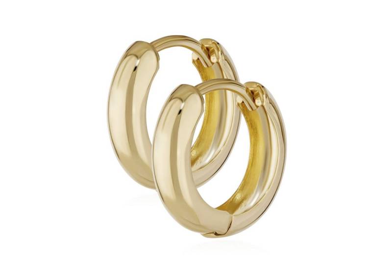 NKlaus Klappcreolen Paar 585 Gelbgold Klappcreolen Ohrringen 12,2 X 3, (Damen) von NKlaus