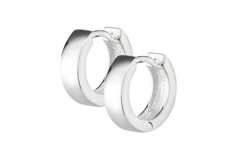 NKlaus Klappcreolen Paar Echt 925 Sterlingsilber Klapp Creolen Quadratisch 12mm 1886 von NKlaus