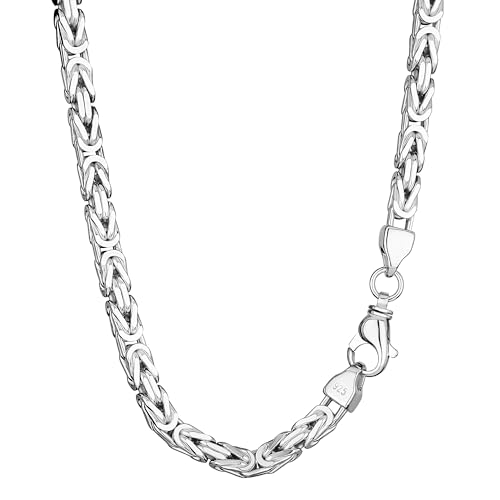 NKlaus Königskette 7,1mm Silberkette 925 Sterlingsilber Königs diamantiert Armband massiv Herren 22cm 3479 von NKlaus