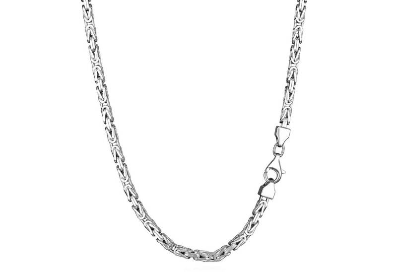 NKlaus Königskette Königskette 925 Silber Vierkant diamantiert Massiv (1 Stück), Made in Germany von NKlaus