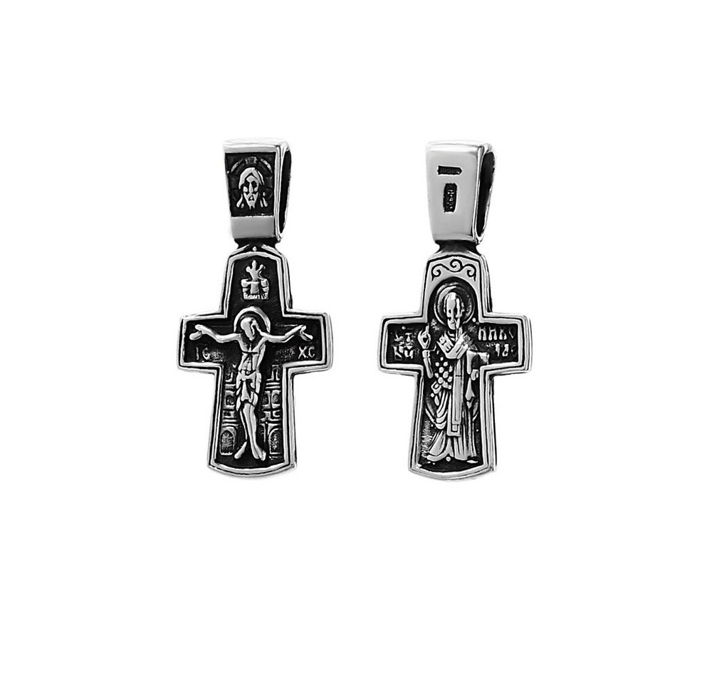 NKlaus Kreuzanhänger 925er Sterlingsilber Kreuz Orthodoxe Kruzifix Niko von NKlaus