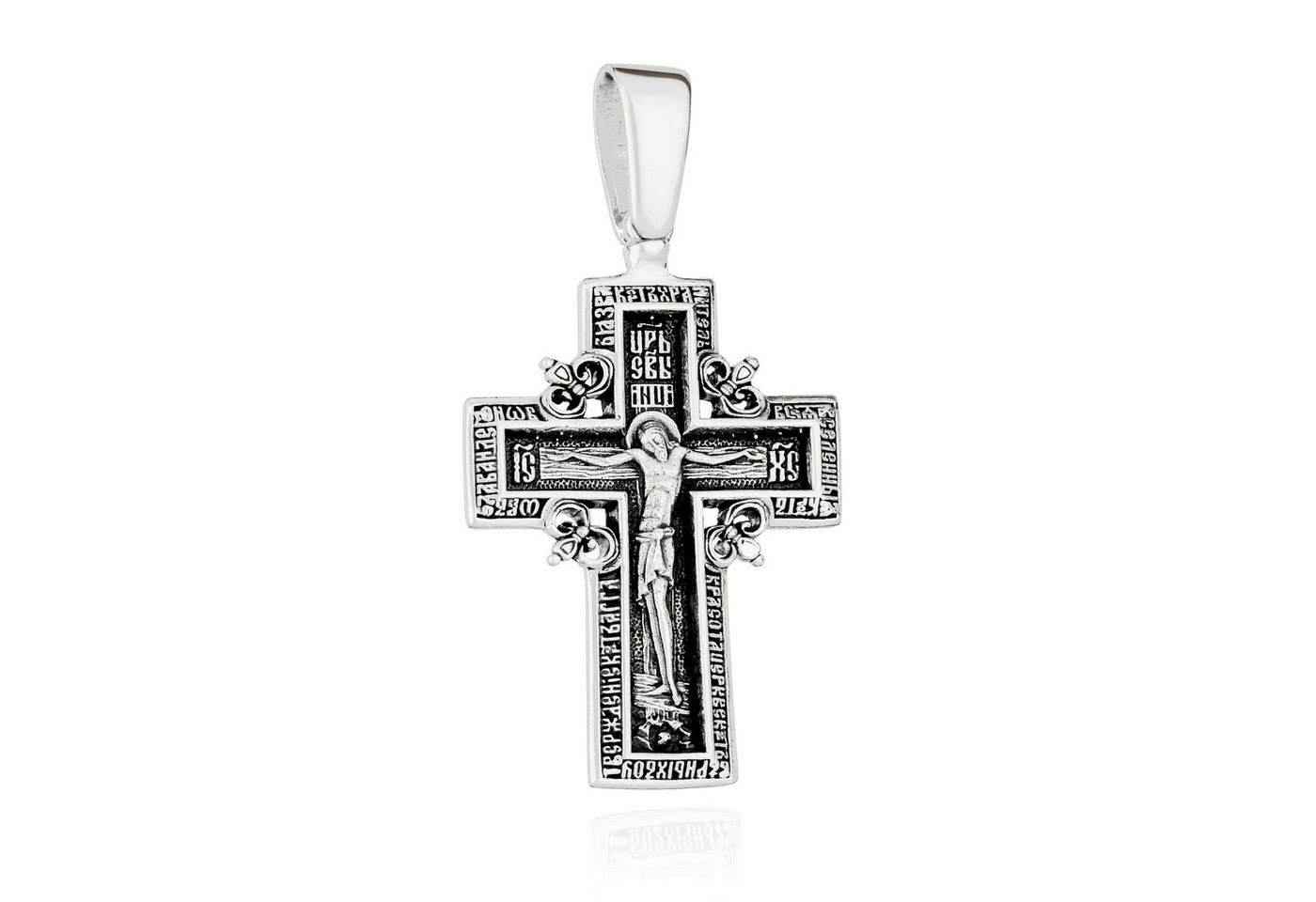 NKlaus Kreuzanhänger Kettenanhänger 925 Silber Kruzifix 40mm x 29mm göttliche Aura Eleganz von NKlaus