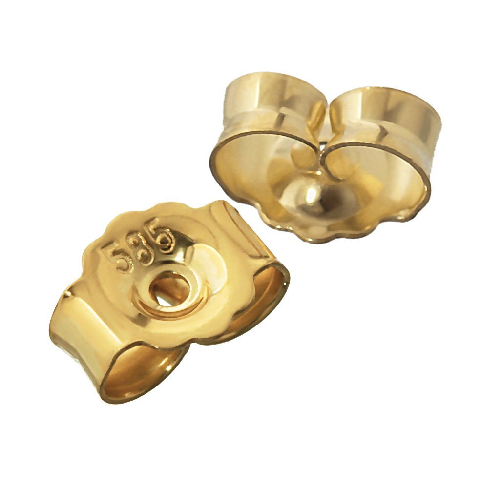 NKlaus Ohrstecker-Verschluss 10paar 585 Gelbgold Gegenstecker Ohrstecker Ohrsto (10 Paar) von NKlaus