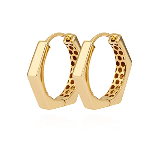 NKlaus Paar 18mm Creolen 8-eckig 585 Gelb Golb 14 Karat Klappcreole elegante Damen Goldohrringe mit zeitlosem Design in klassischer Ausführung 11401 NKlaus Paar 18mm Creolen 8-eckig 585 Gelb Golb 14 Karat Klappcreole elegante Damen Goldohrringe mit zeitlosem Design in klassischer Ausführung 11401 von NKlaus