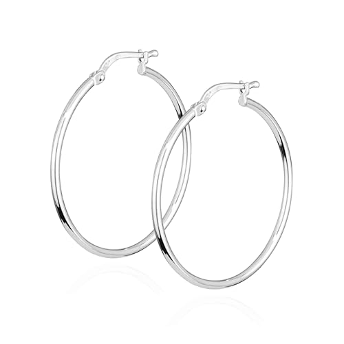 NKlaus Paar 30mm Creolen 925 Silber dünn 1,5mm breit elegante Damenohrringe – dezenter Silberschmuck, ideal für Alltag und Feste 16392 NKlaus Paar 30mm Creolen 925 Silber dünn 1,5mm breit elegante Damenohrringe – dezenter Silberschmuck, ideal für Alltag und Feste 16392 von NKlaus