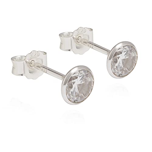 NKlaus Paar 925 Silber Ohrstecker Ohrringe Ohrhänger Cubic Zirkonia Weiß 5,5mm 8852 NKlaus Paar 925 Silber Ohrstecker Ohrringe Ohrhänger Cubic Zirkonia Weiß 5,5mm 8852 von NKlaus