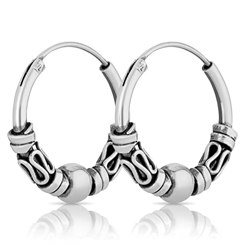 NKlaus Paar Bali Creole Klassisch Ø 20 mm 925 Sterling Silber Gothic Mittelalter 2331 NKlaus Paar Bali Creole Klassisch Ø 20 mm 925 Sterling Silber Gothic Mittelalter 2331 von NKlaus