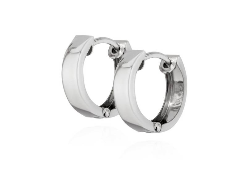 NKlaus Paar Creolen Paar 13mm Klappcreolen 925 Sterling Silber rhodiniert hochglanz Damen NKlaus Paar Creolen Paar 13mm Klappcreolen 925 Sterling Silber rhodiniert hochglanz Damen von NKlaus