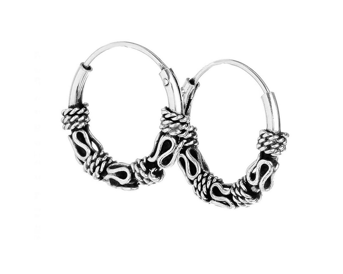 NKlaus Paar Creolen Paar 925 Sterling Silber Keltische Bali Amica Ohrr von NKlaus