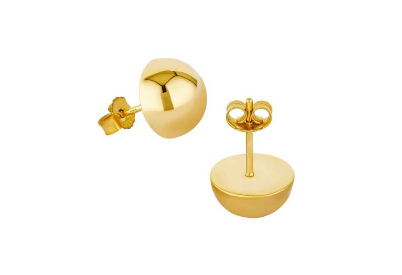NKlaus Paar Ohrstecker Paar 10mm Ohrstecker 333 8 Karat Gelbgold Halbkuge von NKlaus