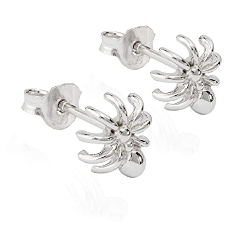 NKlaus Paar kleine Ohrstecker Spinne 925 Silber anlaufgeschützt 9x8mm Motiv Ohrringe 9899 von NKlaus