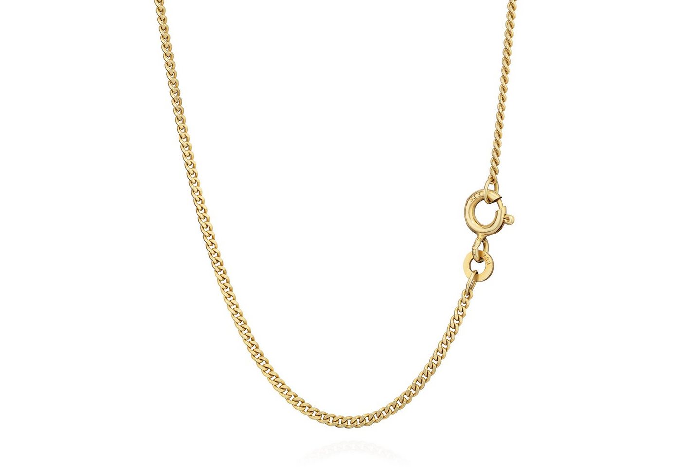 NKlaus Panzerkette Panzerkette 333er Massiv Gelb Gold Kette 5779, 42cm Lang, 3g, 1,6mm Br (1 Stück), Made in Germany von NKlaus