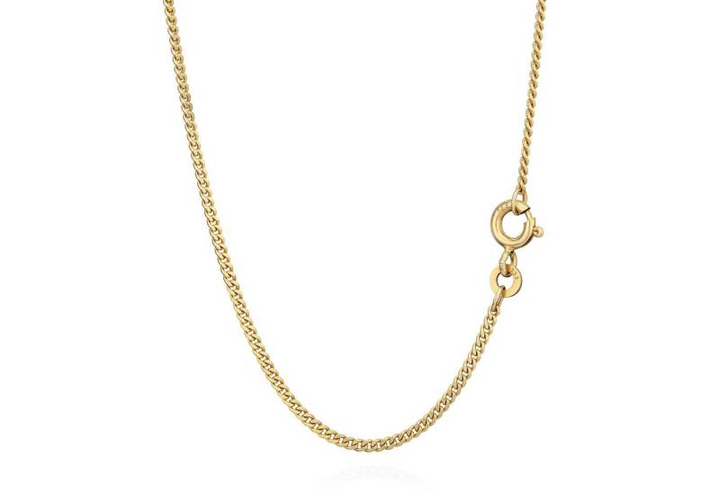 NKlaus Panzerkette Panzerkette 333er Massiv Gelb Gold Kette 5779, 42cm Lang, 3g, 1,6mm Br (1 Stück), Made in Germany von NKlaus