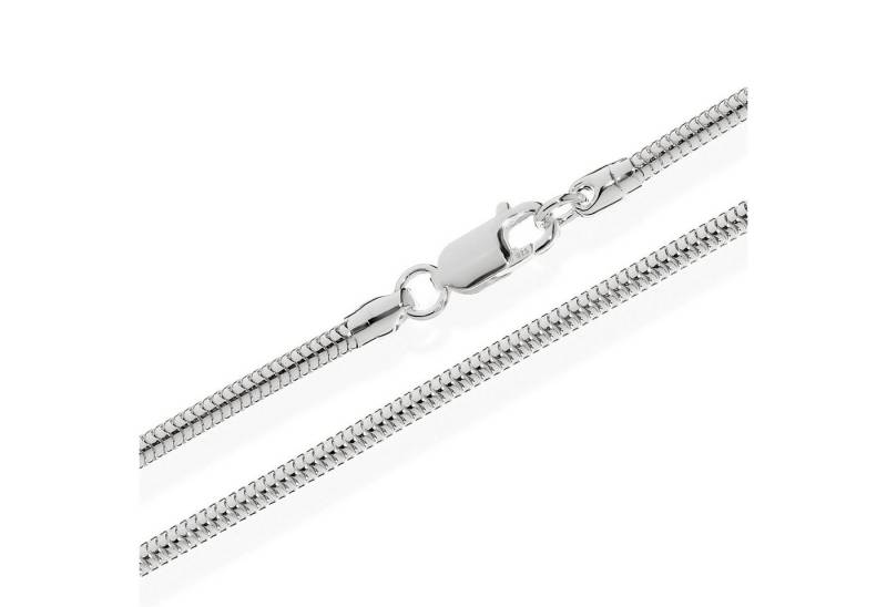 NKlaus Schlangenkette 45cm Schlangenkette 4mm 925 Sterlingsilber Schwer (1 Stück), Made in Germany von NKlaus