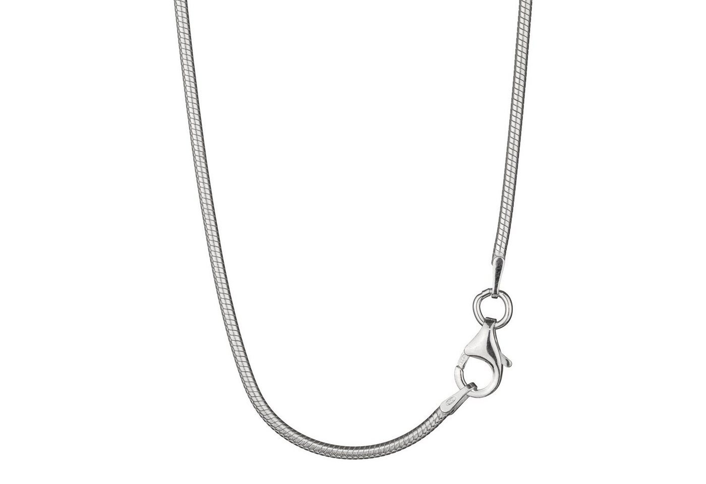 NKlaus Schlangenkette 70cm elegante Schlangenkette rund 925 Silber 1,9mm (1 Stück), Made in Germany von NKlaus