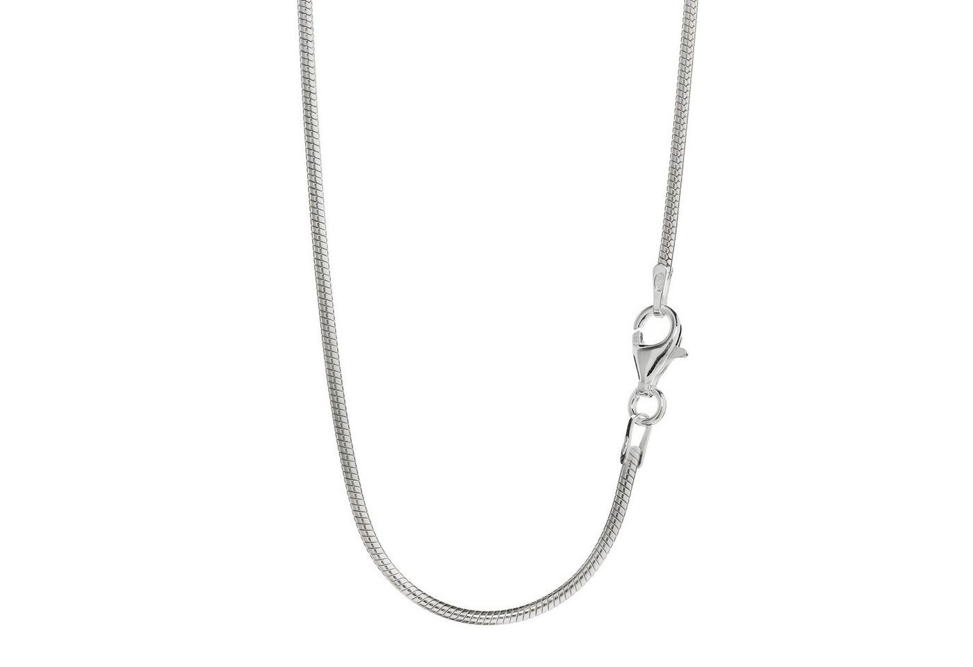 NKlaus Schlangenkette Halskette 65cm Schlangenkette rund 925 Silber Coll (1 Stück), Made in Germany von NKlaus