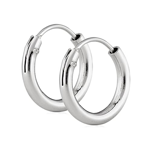 NKlaus Silber Paar 925 Sterlingsilber Creolen Ohrringe Ohrschmuck Ohrhänger 12mm 5071 NKlaus Silber Paar 925 Sterlingsilber Creolen Ohrringe Ohrschmuck Ohrhänger 12mm 5071 von NKlaus