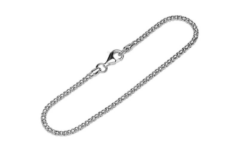 NKlaus Silberarmband 925 Silber 19cm Himbeerkette Damen 12300 (1 Stück), Made in Germany von NKlaus