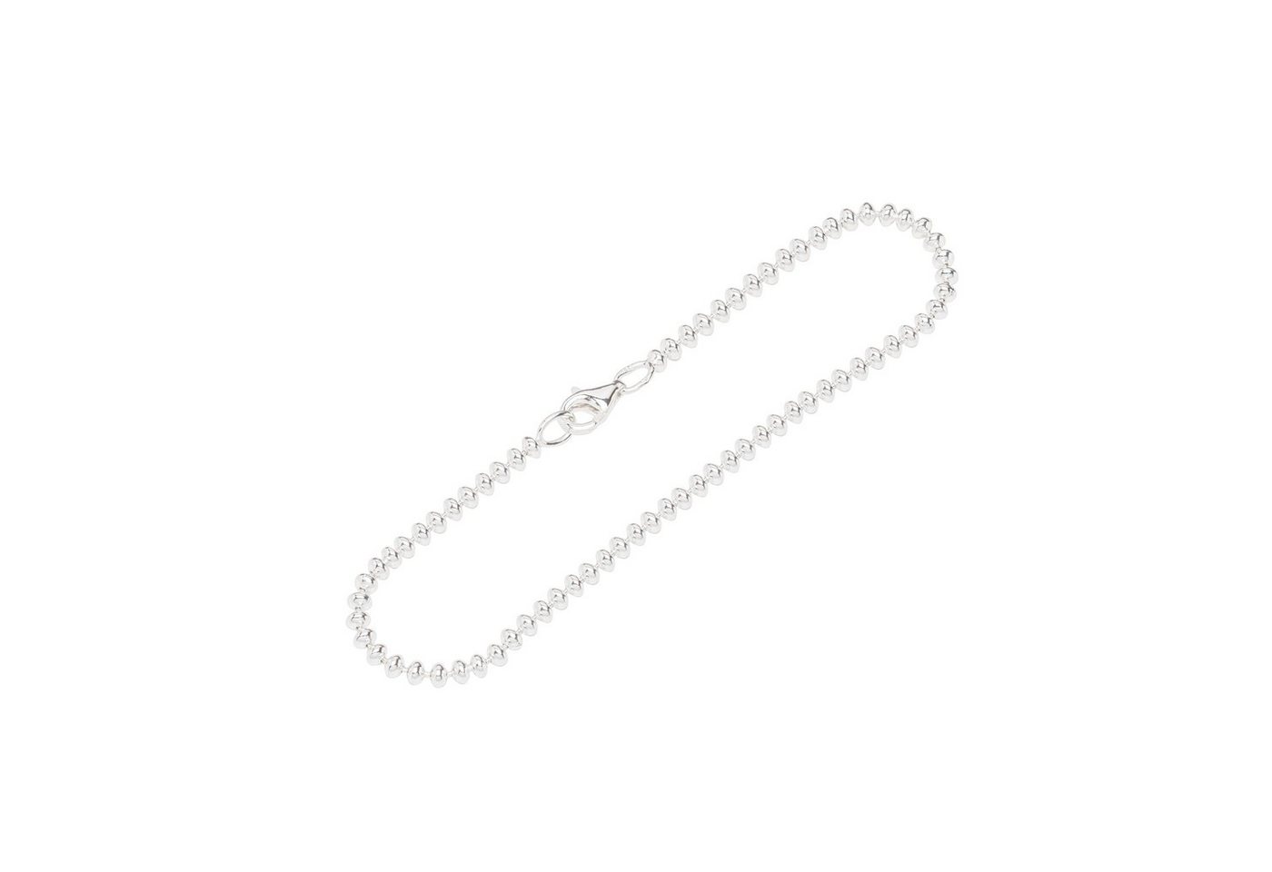 NKlaus Silberarmband 925 Silber 19cm Kugelketten Damen exquisit 12328 (1 Stück), Made in Germany von NKlaus