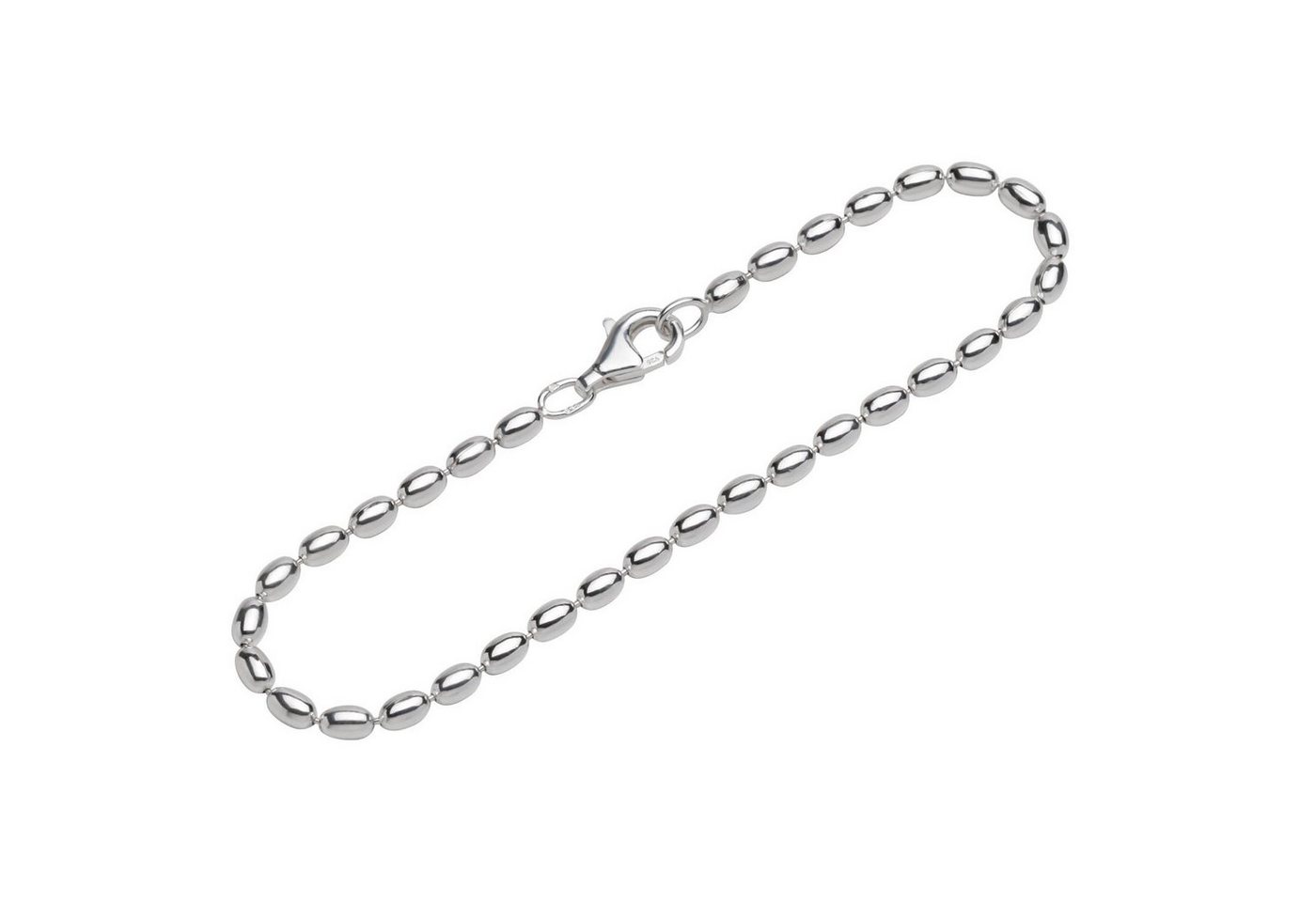 NKlaus Silberarmband 925 Silber 19cm exquisit Olivkette Damen 12018 (1 Stück), Made in Germany von NKlaus