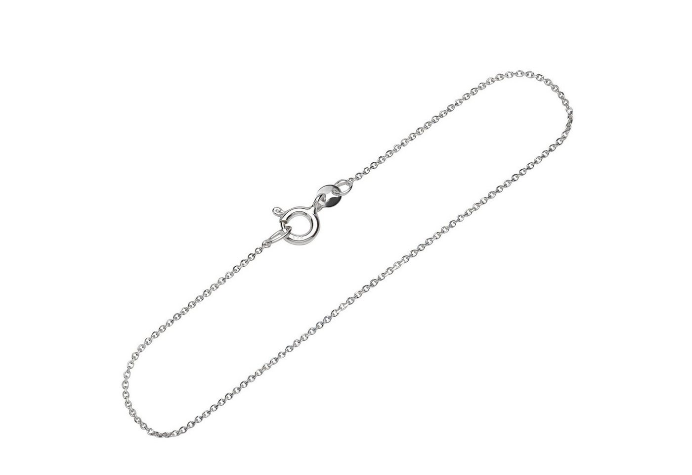 NKlaus Silberarmband Armband 925 Sterling Silber 19cm Ankerkette diamantiert Damen Armkette (1 Stück), Made in Germany von NKlaus