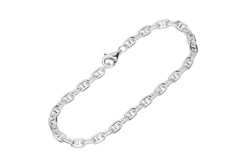 NKlaus Silberarmband 925 Silber 19cm Steg Ankerkette Damen 12361 (1 Stück), Made in Germany von NKlaus