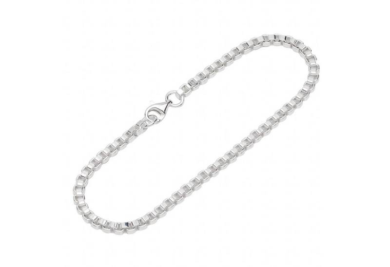 NKlaus Silberarmband 925 Silber 19cm Venezianerkette Damen 12499 (1 Stück), Made in Germany von NKlaus