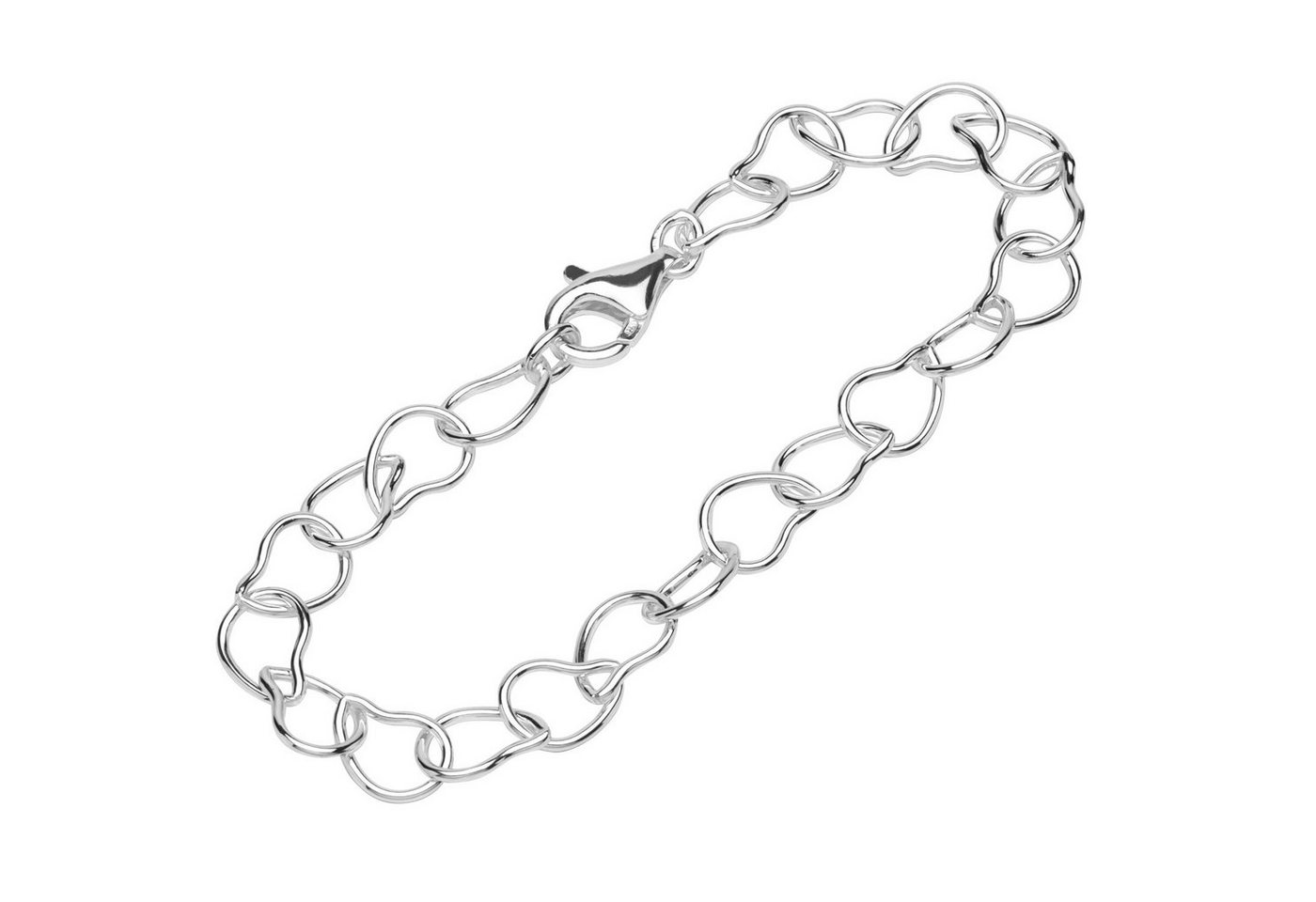NKlaus Silberarmband Armband 925 Sterling Silber 20cm Ankerkette Damen (1 Stück), Made in Germany von NKlaus