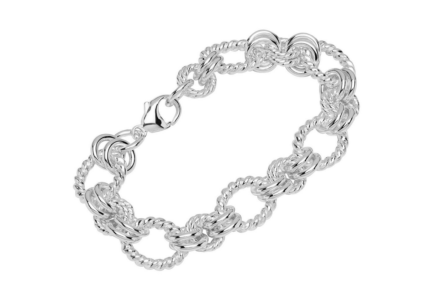 NKlaus Silberarmband Armband 925 Sterling Silber 20cm Designer Kette Da (1 Stück), Made in Germany von NKlaus