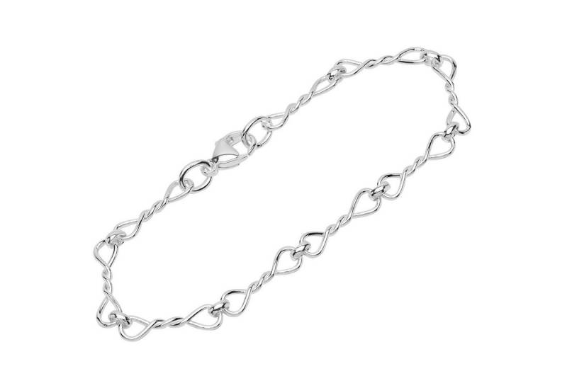 NKlaus Silberarmband 925 Silber 21cm Designer Ankerkette Damen 12729 (1 Stück), Made in Germany von NKlaus
