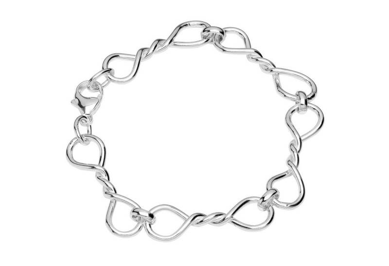 NKlaus Silberarmband 925 Silber 21cm Designer Kette Damen 12731 (1 Stück), Made in Germany von NKlaus